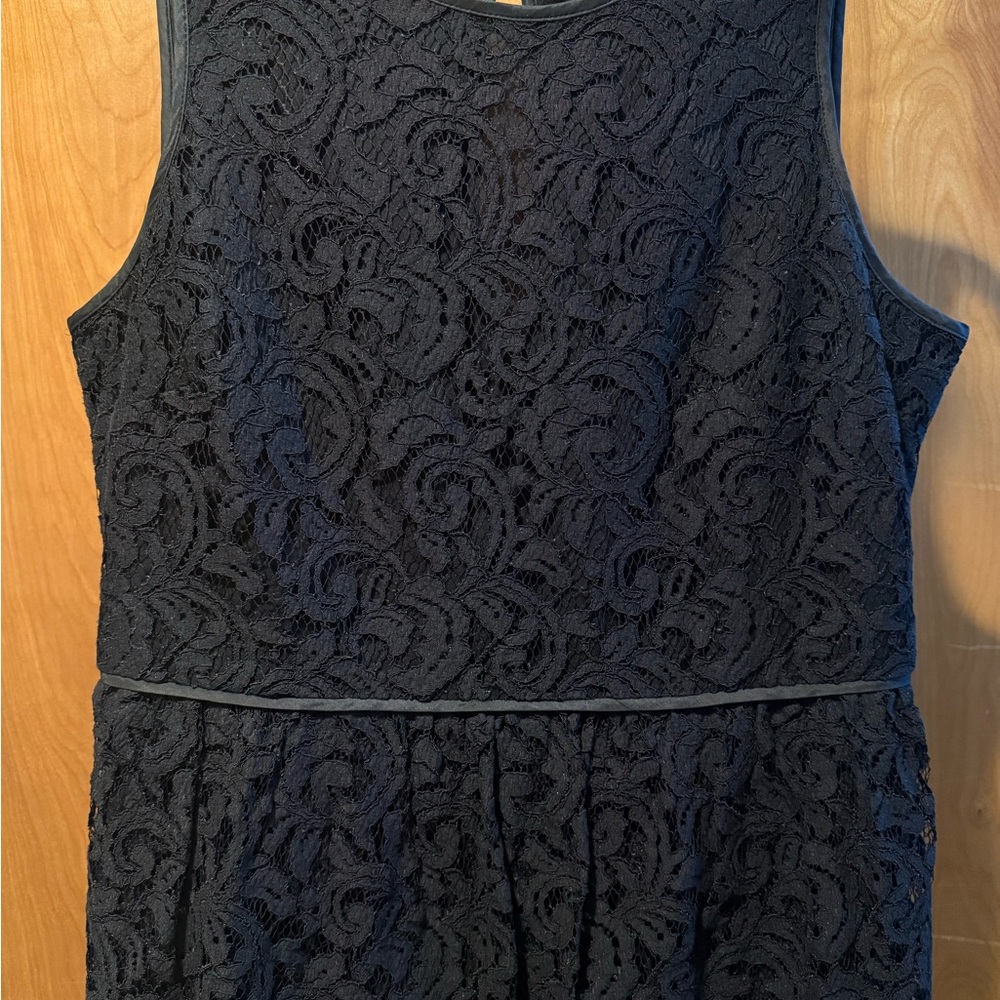 Banana Republic Elegant Black Lace Mini Dress - Picture 2 of 6